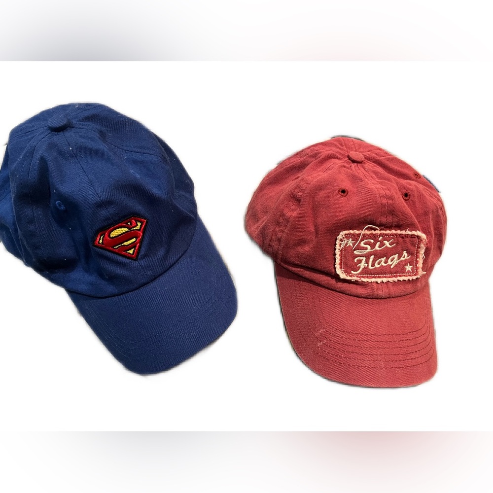 Six flags Magic Mountain Superman, “six flags” caps